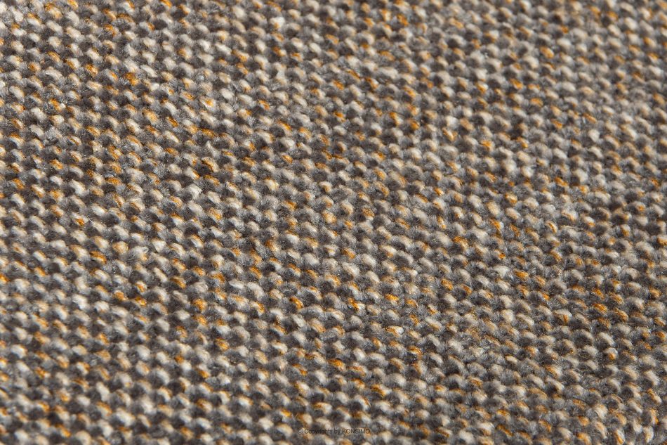 TAGIO II Skandynawska sofa 2 osobowa z pikowaniem w tkaninie plecionej jasny brązowy jasny brązowy - zdjęcie 7