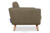 TAGIO II Skandynawska sofa 2 osobowa z pikowaniem w tkaninie plecionej cappuccino cappuccino - zdjęcie 5