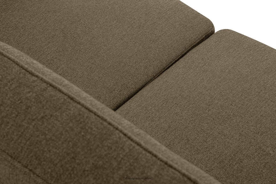 TAGIO II Skandynawska sofa 2 osobowa z pikowaniem w tkaninie plecionej cappuccino cappuccino - zdjęcie 8