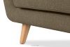 TAGIO II Skandynawska sofa 2 osobowa z pikowaniem w tkaninie plecionej cappuccino cappuccino - zdjęcie 10