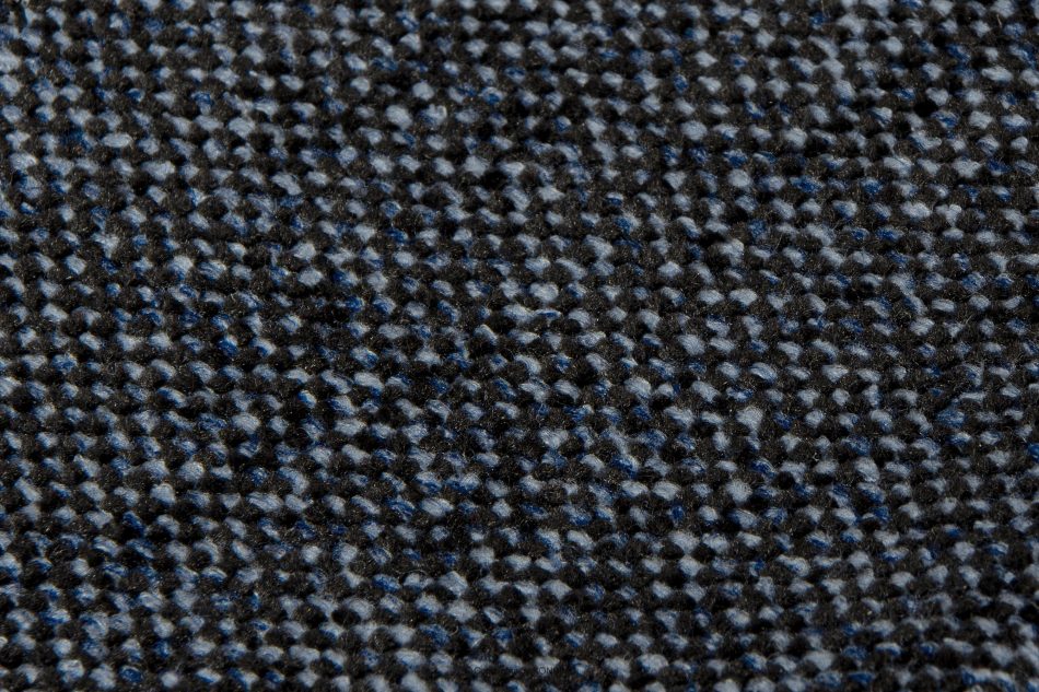 TAGIO II Skandynawska sofa 2 osobowa z pikowaniem w tkaninie plecionej granatowy granatowy - zdjęcie 7