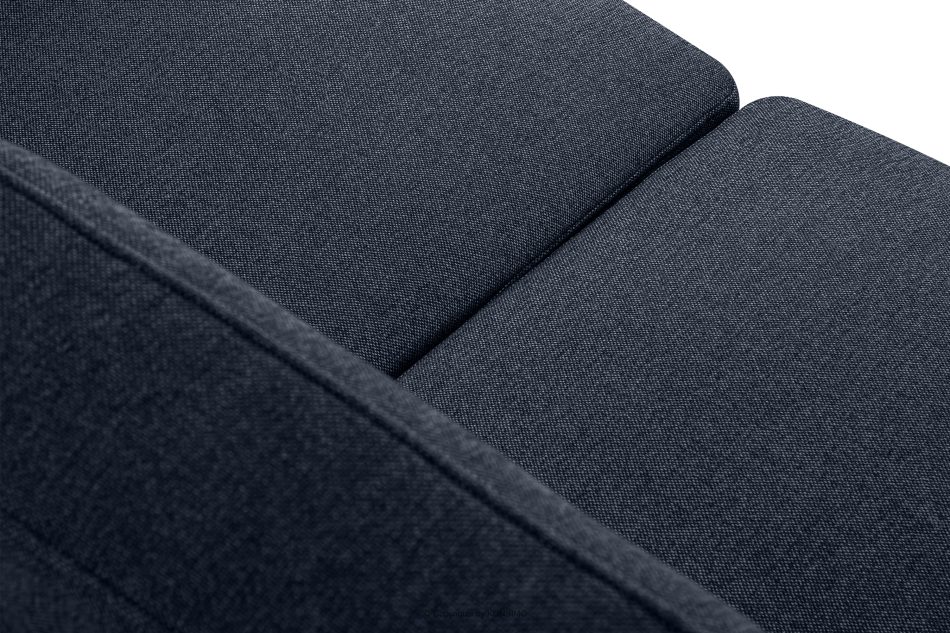 TAGIO II Skandynawska sofa 2 osobowa z pikowaniem w tkaninie plecionej granatowy granatowy - zdjęcie 8