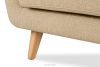 TAGIO II Skandynawska sofa 2 osobowa z pikowaniem w tkaninie plecionej kremowy kremowy - zdjęcie 10