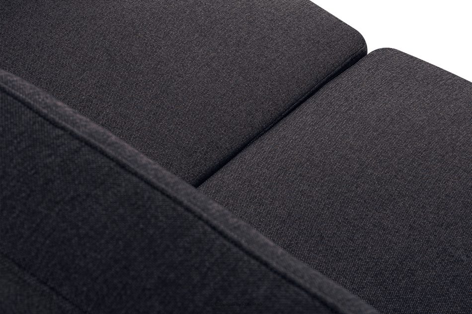 TAGIO II Skandynawska sofa dwuosobowa z pikowaniem w tkaninie plecionej granatowy/brązowy granatowy/brązowy - zdjęcie 8