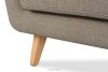 TAGIO II Skandynawska sofa dwuosobowa z pikowaniem w tkaninie plecionej jasny brązowy jasny brązowy - zdjęcie 10
