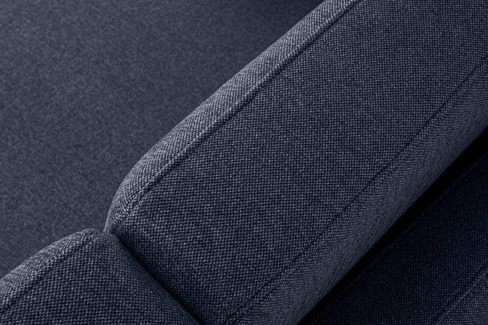 TAGIO II Skandynawska sofa dwuosobowa z pikowaniem w tkaninie plecionej granatowy granatowy - zdjęcie 5