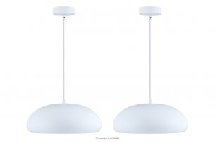 INCENDO, https://konsimo.pl/kolekcja/incendo/ Lampa wisząca w stylu nowoczesnym 2szt biały - zdjęcie