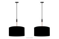 Lampa wisząca w stylu skandynawskim czarna 2szt