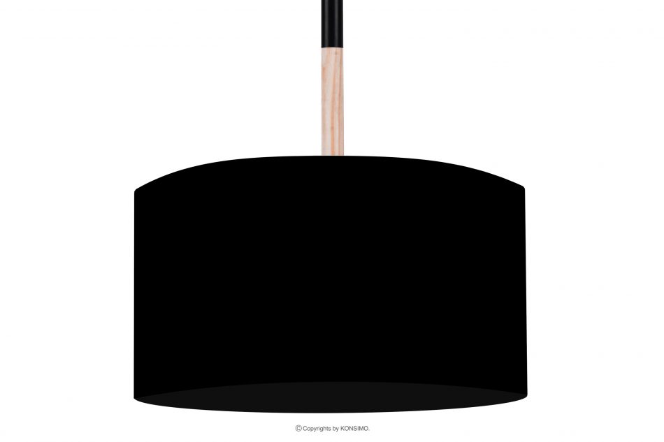 PLISO Lampa wisząca w stylu skandynawskim czarna 2szt czarny - zdjęcie 1