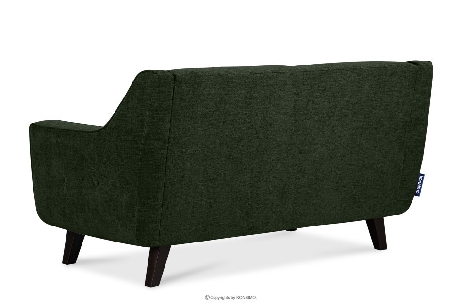 TERSO Sofa dwuosobowa do salonu w tkaninie plecionej zielony zielony - zdjęcie 3