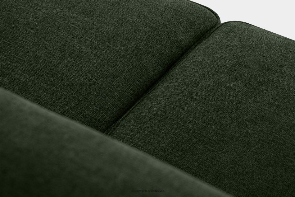 TERSO Sofa dwuosobowa do salonu w tkaninie plecionej zielony zielony - zdjęcie 5