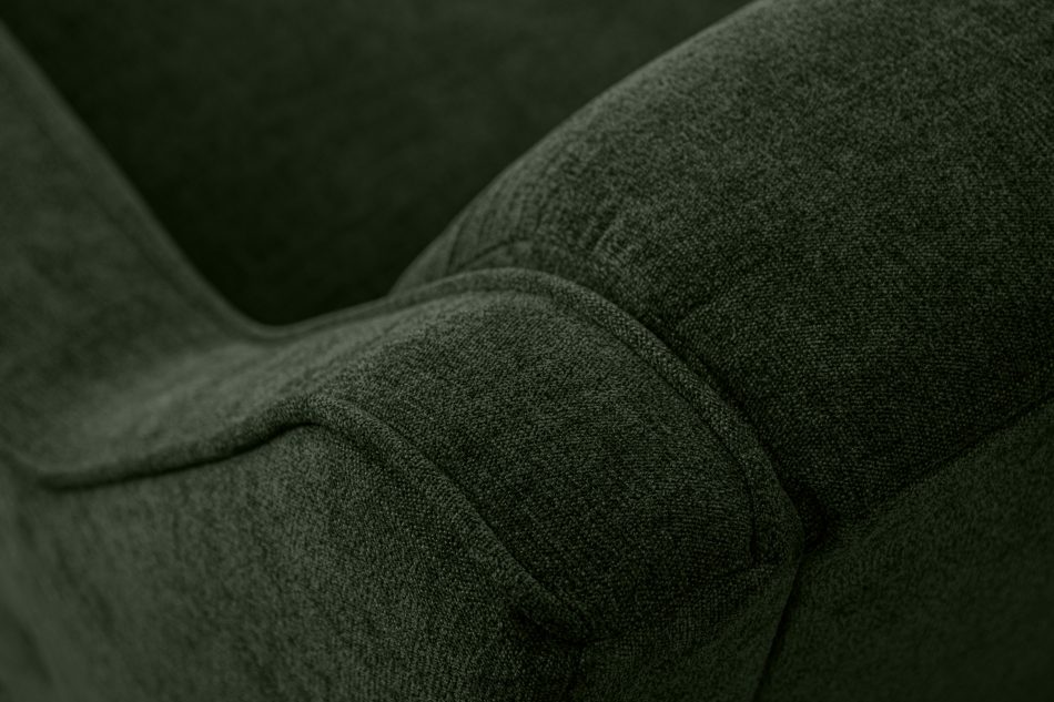 TERSO Sofa dwuosobowa do salonu w tkaninie plecionej zielony zielony - zdjęcie 6