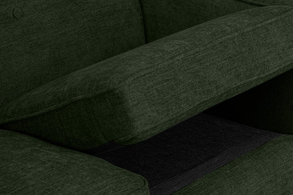 TERSO Sofa dwuosobowa do salonu w tkaninie plecionej zielony zielony - zdjęcie 8