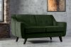 TERSO Sofa dwuosobowa do salonu w tkaninie plecionej zielony zielony - zdjęcie 10
