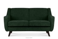 Sofa dwuosobowa do salonu w tkaninie plecionej morski