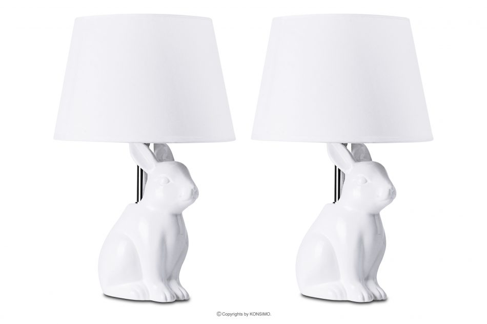 LEPUS Lampa stołowa królik 2szt biały - zdjęcie 0