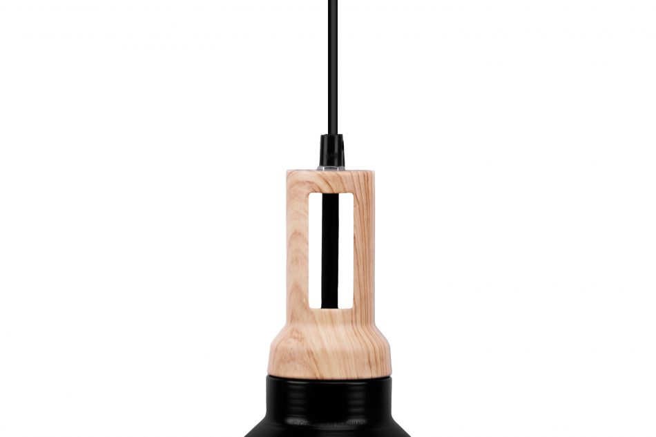 TRIAN Skandynawska lampa wisząca czarna 2szt czarny - zdjęcie 3
