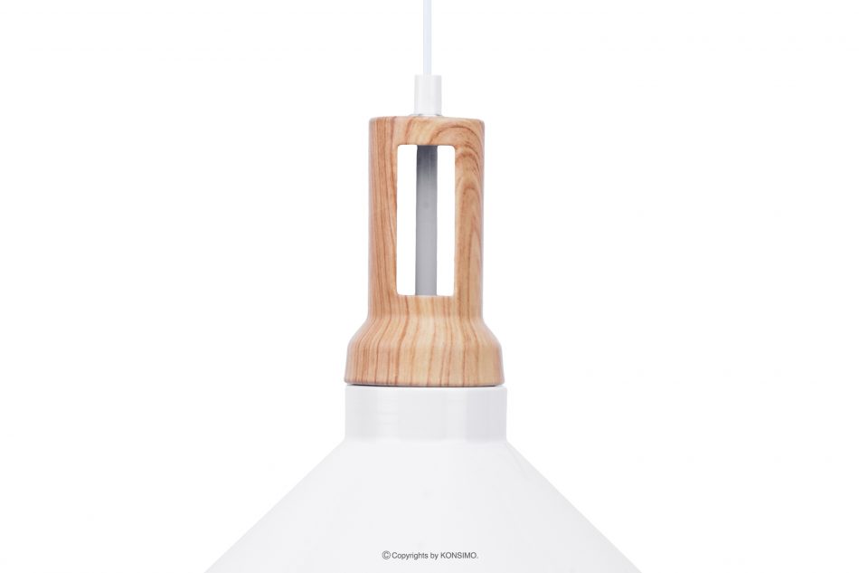 TRIAN Skandynawska lampa wisząca biała 2szt biały - zdjęcie 2