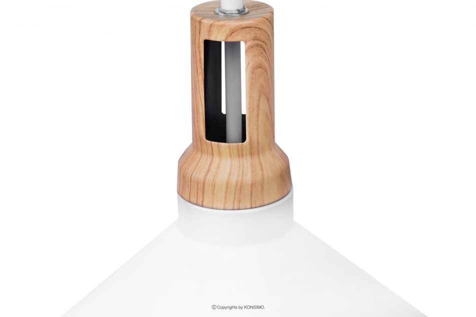 TRIAN Skandynawska lampa wisząca biała 2szt biały - zdjęcie 3