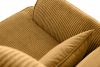 STRALIS Fotel uszak w tkaninie sztruks z poduszką welur miodowy miodowy - zdjęcie 6