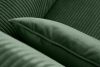 STRALIS Fotel uszak w tkaninie sztruks z poduszką welur ciemny zielony ciemny zielony - zdjęcie 8