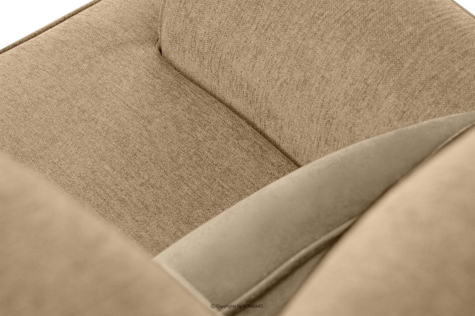 STRALIS Fotel uszak do sypialni tkanina pleciona kremowy/beżowy kremowy/beżowy - zdjęcie 7
