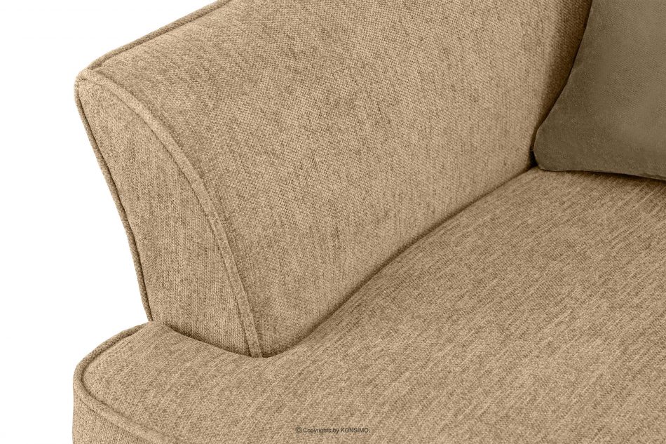 STRALIS Fotel uszak do sypialni tkanina pleciona kremowy/beżowy kremowy/beżowy - zdjęcie 8