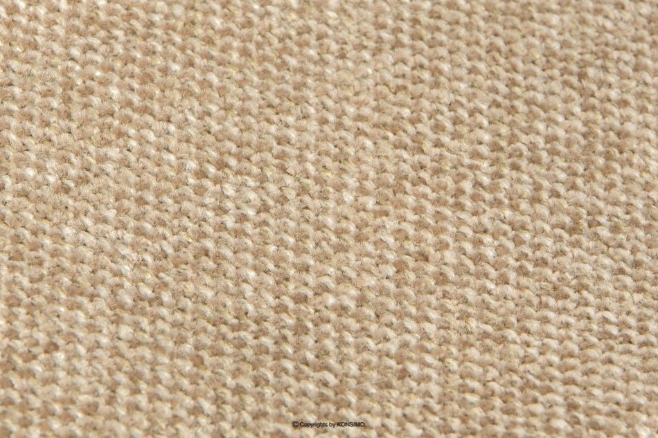 STRALIS Fotel uszak do sypialni tkanina pleciona kremowy/beżowy kremowy/beżowy - zdjęcie 9