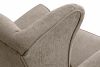 STRALIS Fotel uszak do sypialni tkanina pleciona jasny brązowy jasny brązowy - zdjęcie 7