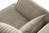 STRALIS Fotel uszak w tkaninie sztruks z poduszką welur szarobeżowy szarobeżowy - zdjęcie 6