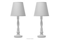 Lampka nocna szara 2szt