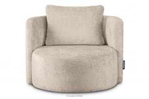 RAGGI, https://konsimo.pl/kolekcja/raggi/ Fotel obrotowy w tkaninie szenil siwy siwy - zdjęcie