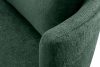 RAGGI Fotel obrotowy w tkaninie szenil zielony zielony - zdjęcie 7