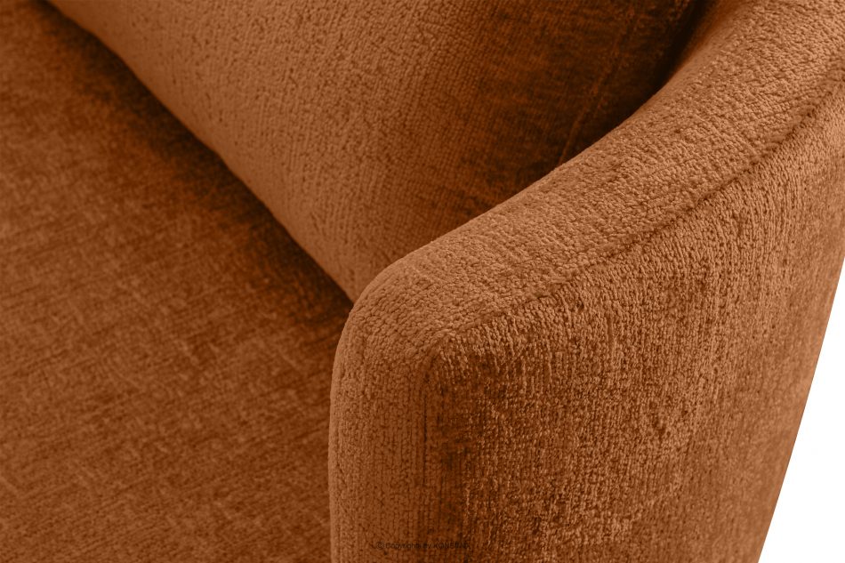 RAGGI Fotel obrotowy w tkaninie szenil rudy rudy - zdjęcie 6