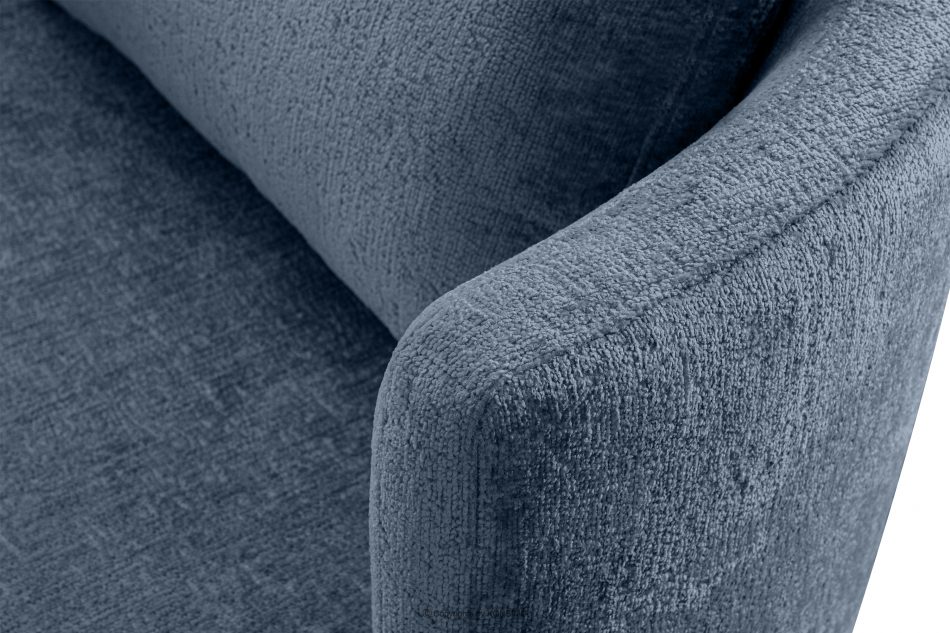RAGGI Fotel obrotowy w tkaninie szenil ciemny niebieski ciemny niebieski - zdjęcie 6