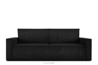 Sofa 3 rozkładana sztruks czarny