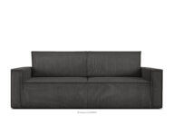 Sofa 3 rozkładana sztruks szara