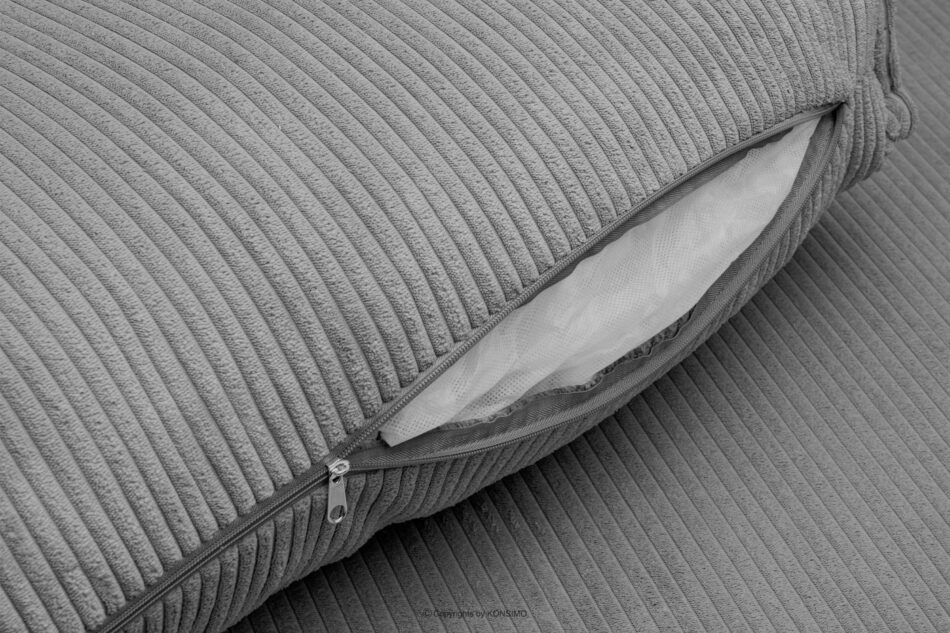 NAPI Sofa 3 rozkładana sztruks jasnoszara jasny szary - zdjęcie 13