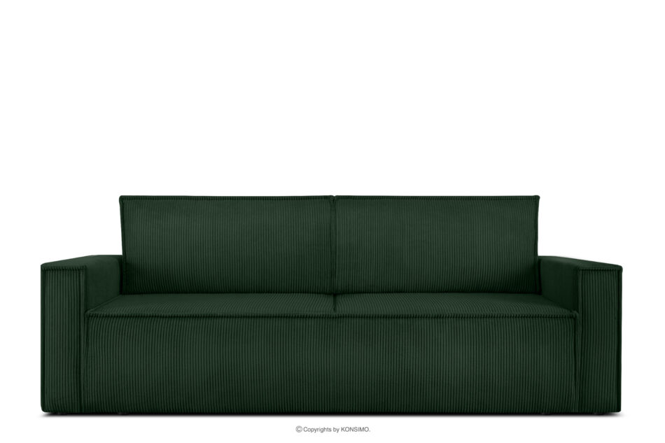 NAPI Sofa 3 rozkładana sztruks ciemnozielona ciemny zielony - zdjęcie 0