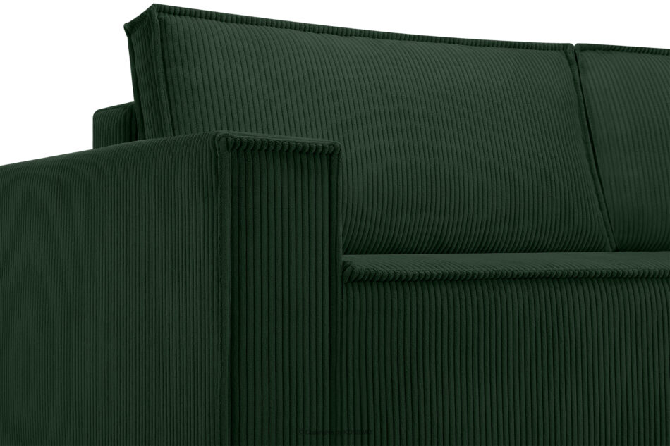NAPI Sofa 3 rozkładana sztruks ciemnozielona ciemny zielony - zdjęcie 8