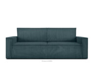Sofa 3 rozkładana sztruks niebieski