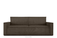 Sofa 3 rozkładana sztruks brązowa