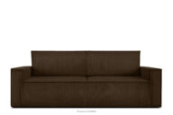 Sofa 3 rozkładana sztruks ciemny brązowy