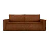 Sofa 3 rozkładana sztruks rudy