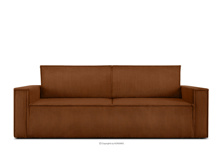 NAPI Sofa 3 rozkładana sztruks rudy rudy - zdjęcie 0