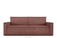 Sofa 3 rozkładana sztruks różowy