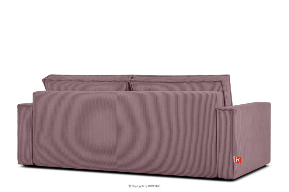 NAPI Sofa 3 rozkładana sztruks jasny fioletowy jasny fioletowy - zdjęcie 3