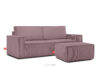 NAPI Sofa 3 rozkładana sztruks jasny fioletowy jasny fioletowy - zdjęcie 17