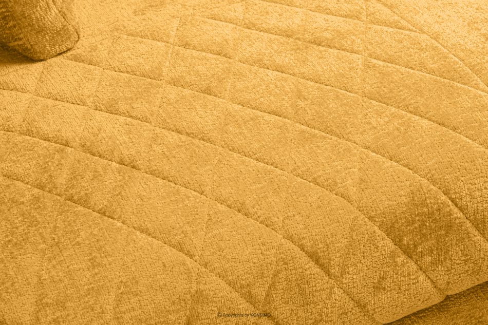 BRENTIS Duży narożnik tkanina szenil żółty lewy żółty - zdjęcie 5