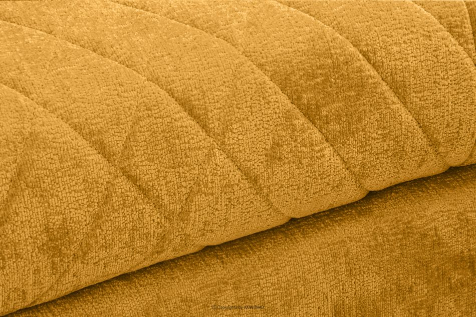 BRENTIS Duży narożnik tkanina szenil żółty lewy żółty - zdjęcie 6
